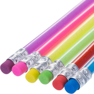 6 Pieces Bendable Pencil Flexible Bendy Soft Pencils with Eraser, Colorfu