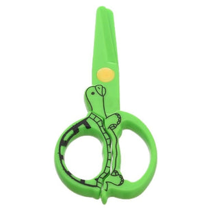 Dika 133 Small Plastic Scissors with Turtle Shape Handle for Student and Kid
