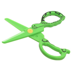 Dika 133 Small Plastic Scissors with Turtle Shape Handle for Student and Kid
