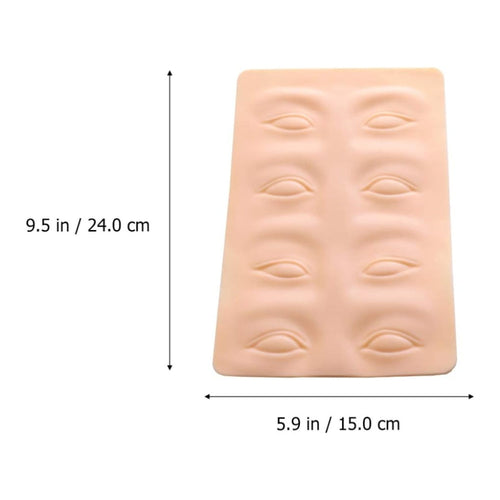 3D Silicone Permanent Makeup Tattoo Training Practice Fake Skin Blank Eye For Microblading Tattoo Machine Beginner