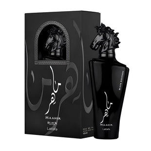 Lattafa Perfumes Maher Oud Black Eau De Parfum Natural Spray For Unisex- 100ml