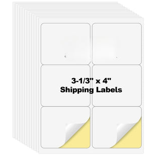 160 Labels 8 UP Labels,4 x 3-13 Shipping Address Labels for Laser & Inkjet and Copier Printer, 20 Sheets 8 Labels per Page Sheets