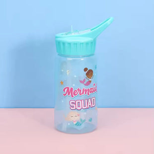 Wholesale Customized Color Clear 350mi Portable Straw Cup Children Plastic Water Bottle