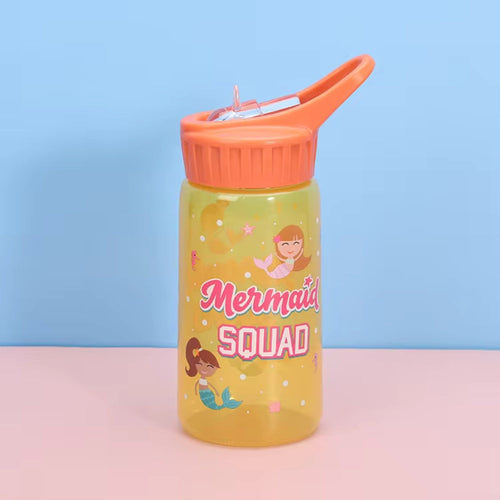 Wholesale Customized Color Clear 350mi Portable Straw Cup Children Plastic Water Bottle