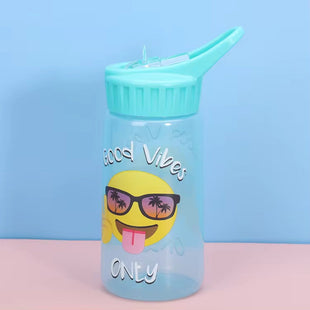 Wholesale Customized Color Clear 350mi Portable Straw Cup Children Plastic Water Bottle