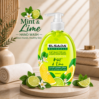 Elsada Naturals Mint & Lime Antibacterial Liquid Hand Wash 440ml