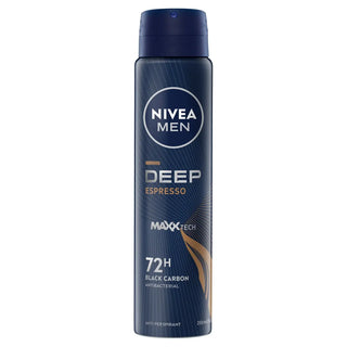 Nivea Men Deep Dark Espresso Antiperspirant 72h Black Carbon 150 ml