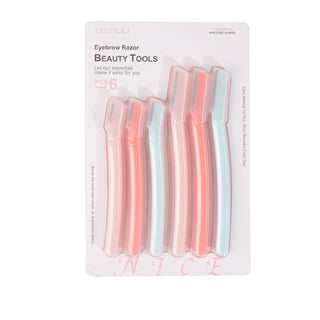 Eyebrow Razors, 6 Pieces  3 Small, 3 Big Eyebrow Razors, Eyebrow Razor, for Trimming and Shaping Eyebrows