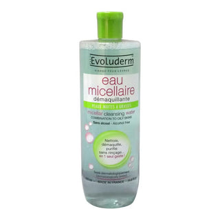 Evoluderm Micellar Water For Combination to Oily Skin 500ml