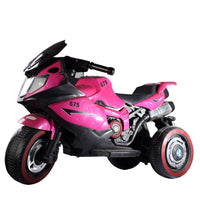 Pink Electric Ride-On Toy Motorcycle for Kids