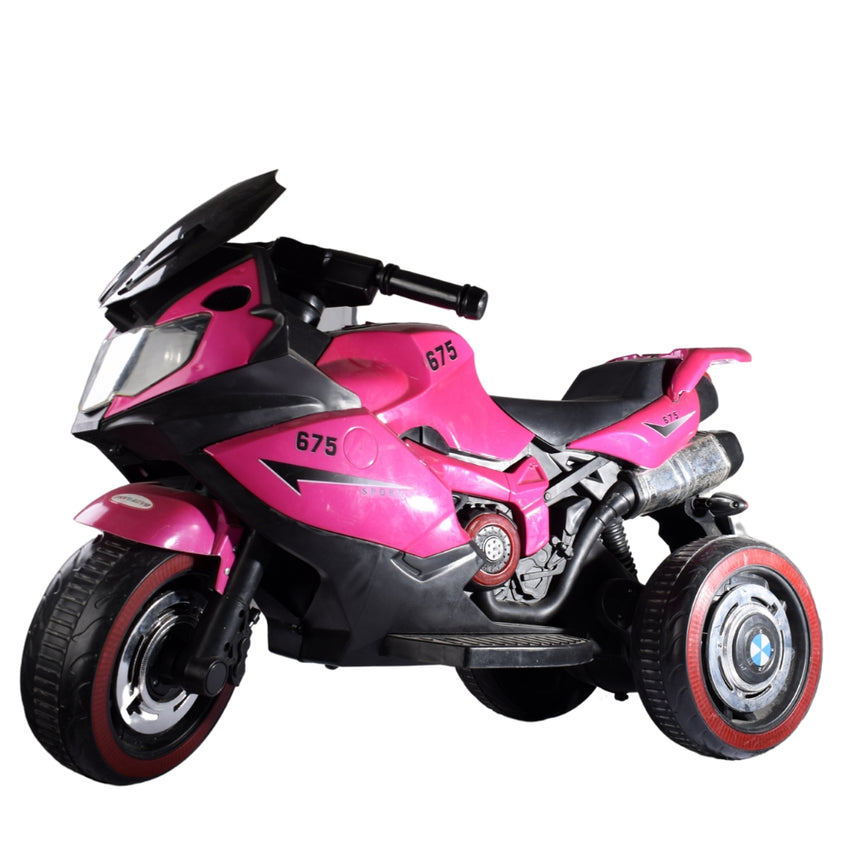Pink Electric Ride-On Toy Motorcycle for Kids