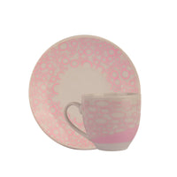 Set of Porcelain Cups Multicolor 12 Person