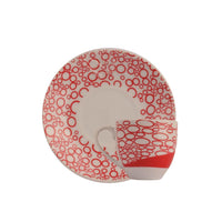 Set of Porcelain Cups Multicolor 12 Person