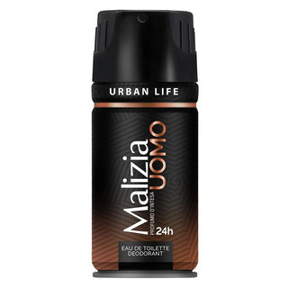 Malizia Uomo Urban Life 24H Eau de Toilette Deodorant Spray 150ml