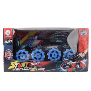 JT Toys 8x8 Stunt 360° Vehicle with Light & Music – 2.4GHz RC Car