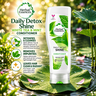 Herbal Essences Daily Detox Shine Conditioner White Tea & Mint 400ml