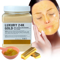 Jelly Mask Powder for Facials, Hydrating & Moisturizing Jelly Face Mask Skin Care Luxury 24K Gold