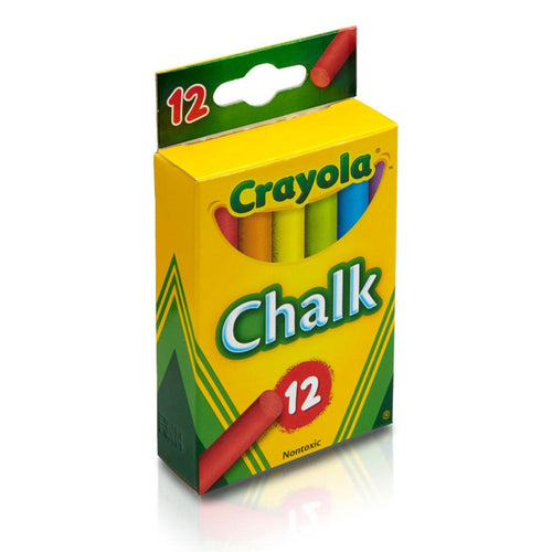 Multi-Colored Children's Chalk 12 Pcs