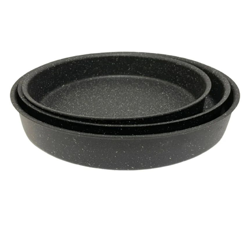 Baroly Aluminum With Induction Bottom Baking Tray Set of 3 28 cm  32 cm  36 cm