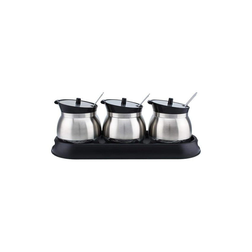 Cuisine Art Set of 3 Glass Spice Jar