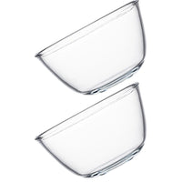 2 Pcs Glass Baking Dishes Glass Pan Cooking Dish Casserole Dish Rectangular Baking Pan Lasagna Pans Glass Oven Bakeware 20 cm