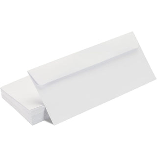 10 Pack Thickened #10 Business Letter Envelopes, 4-18 x 9-12 inches Gummed Seal Envelopes, Great for Greeting Cards, Business Mailing