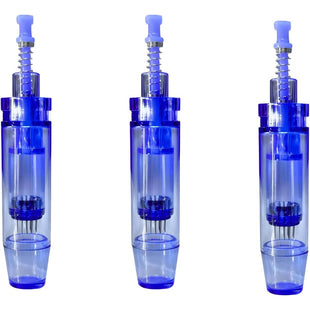 Derma Pen 12 Pin Needle Cartridge Tip- Pack of 100 | Blue