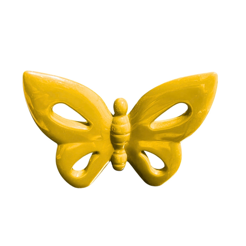 Yellow Butterfly Decorative Clip