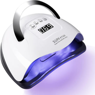 UV Nail Dryer Lamp 180W UV LED Portable Professional Automatic 4 Timers 10/30/60/99S, LCD Screen, Removable Base, Intelligent Sensor Lamp UV Nail Dryer for All Gels