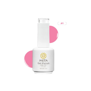 Rose Pink Meta Nail Color 1