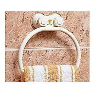 Kitchen Bathroom Plastic Napkin Toilet Paper Holder, Towel Ring Open Half, Towel Hanger Rack