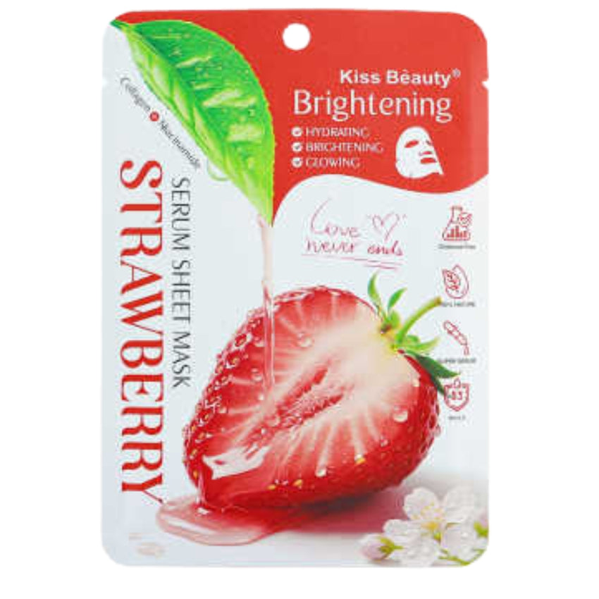 KISS BEAUTY STRAWBERRY FACIAL MASK