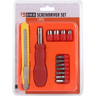 Screwdriver Set 13 Pieces  Perfect for Multi-Uses  Flat Head Screwdriver Set