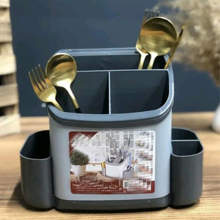 Plastic Spoon and Knife Holder Multi Purpose Organizer
