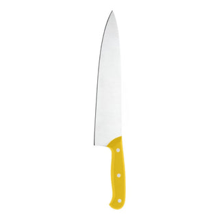Kitchen Knife, Stainless Steel Swiss Made Vegetable Cutting and Chopping Knife, Straight Edge, 17 cm, Yellow