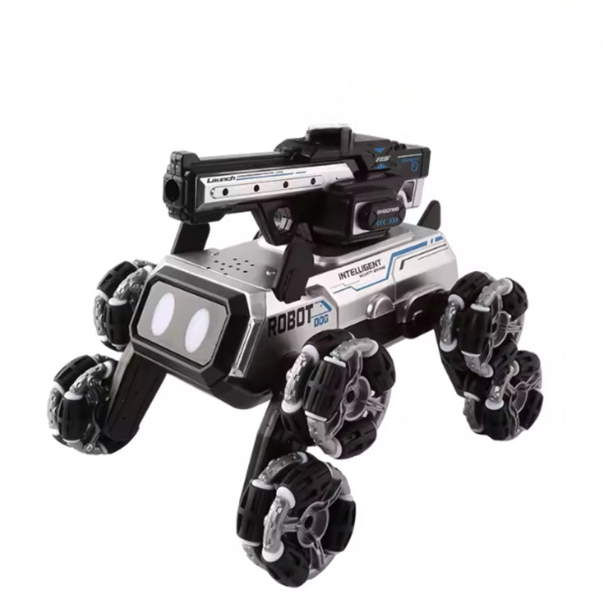 2.4G Multi-Mode Eight Wheel Mechanical Stunk Dog Gesture Detection Smart Remote Control Robot Dog Kids Toys Gifts