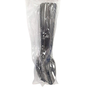 KZH Pack of 12 Latte Spoons,Forks,Teaspoon Long Handle Stainless Steel Spoon - Ideal For Coffee Cafe Latte, Espresso, Hot Chocolate,Hot Drinks, Dessert