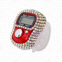 Fracon Digital LCD Electronic Tally Counter, Handheld Finger Ring Tapping People Counter strass design-tool-