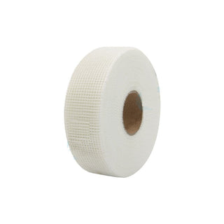 Toppower  PVC Self Adhesive Fiberglass Mesh Tap Anti Slip Glass Safety Tape (5 cm x 20 m, White)