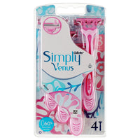 Gillette Simply Venus 3 Disposable Razors x4