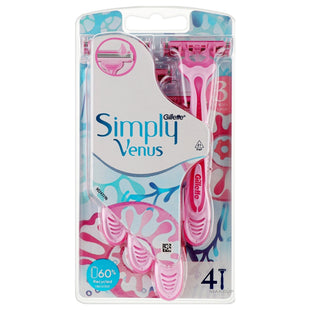 Gillette Simply Venus 3 Disposable Razors x4