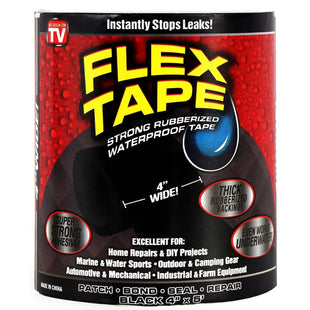 FEXME waterproof Flex Tape for Seal Leakage Tape for Water Leakage Super Strong Waterproof Tape Adhesive Tape for Water Tank,Sink Sealant,Kitchen,toilet Tub for Gaps 4 x 5'  Black