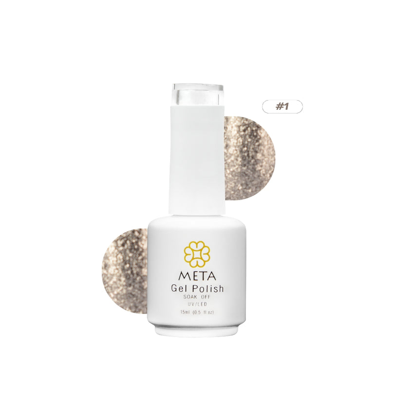 Platinum Diamond gel Meta Nail Color 1