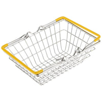 Mini Toy Storage Basket Yellow