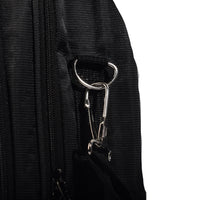 MING SHANG Black Hard-Shell Backpack with Detachable Strap