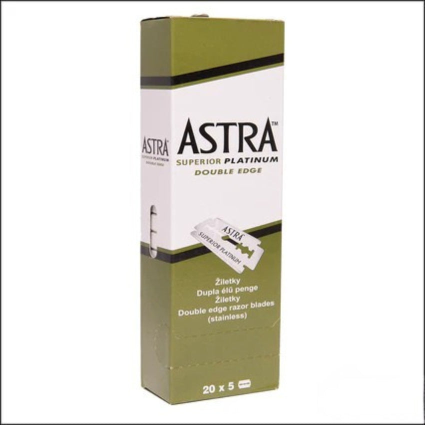 Astra Superior Platinum Double Edge Blades, 100 blades