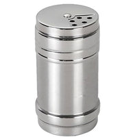 Verdental Stainless Steel Spice Jars with Rotating Lid for Salt, Sugar, Spices, and Pepper