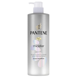 Pantene Micellar Detox & Scalp Cleanse White Charcoal Extract Shampoo, 530Ml.