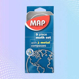 High Quality 11-Pieces Compass & Geometry Kit Math Set for Students with Stainless Steel Carrying Case