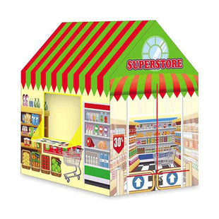 Super Store, Tent Play House for Kids With 50Pcs Colored Ball